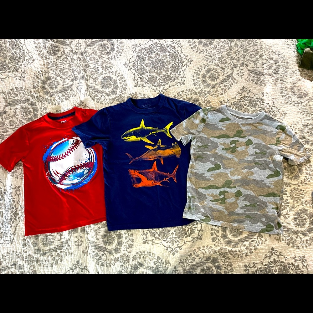 💙Boys Short Sleeve Tshirt Bundle Old Navy Childrens Place and no boundaries